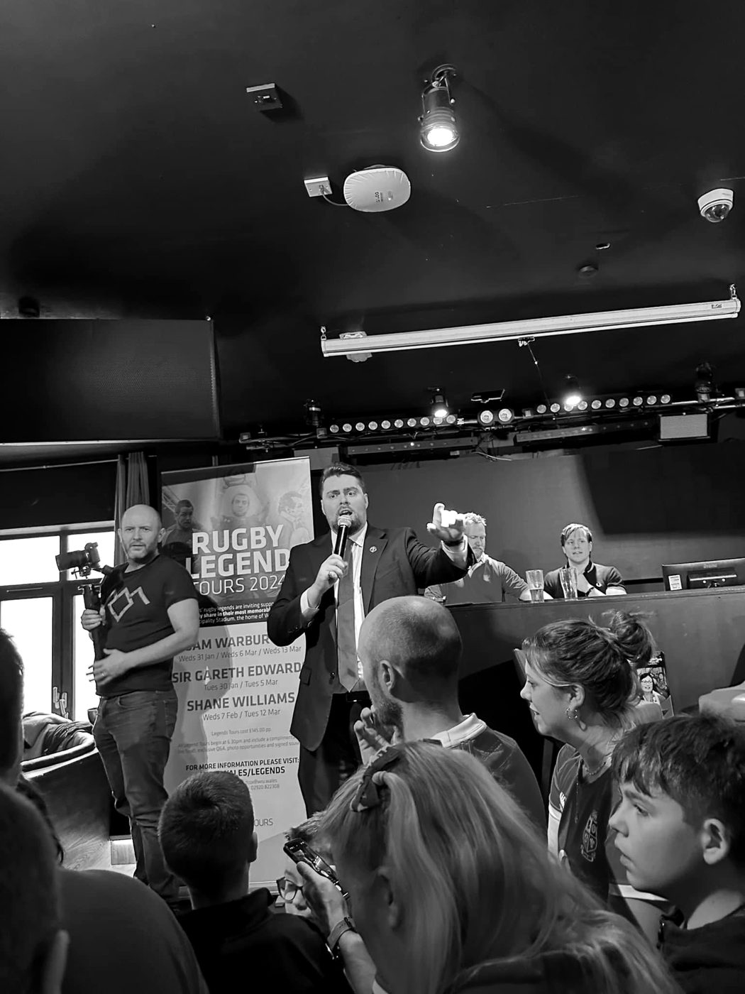 Rhys Morris hosting the WRU Official Members Club