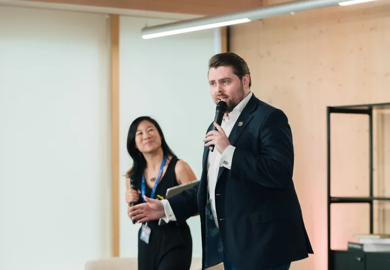 Rhys Morris: hosting a corporate event, colour
